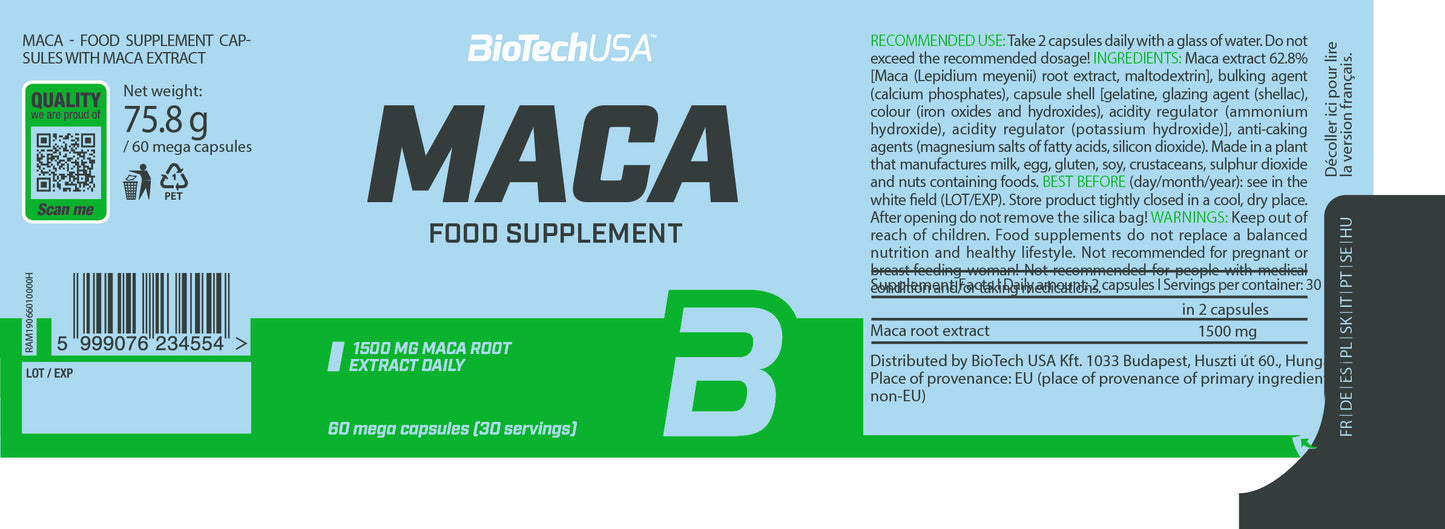 Maca - 60 mega capsule