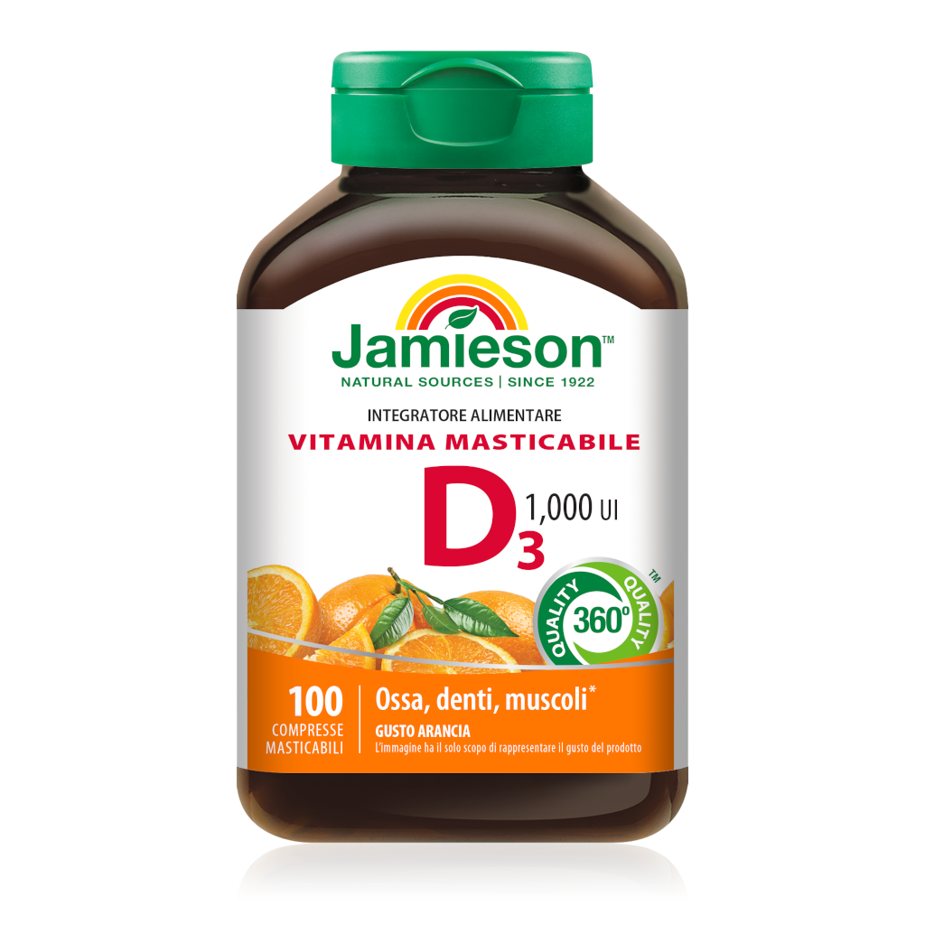 VITAMINA D3 1000 UI MASTICABILE ARANCIA 100 cpr