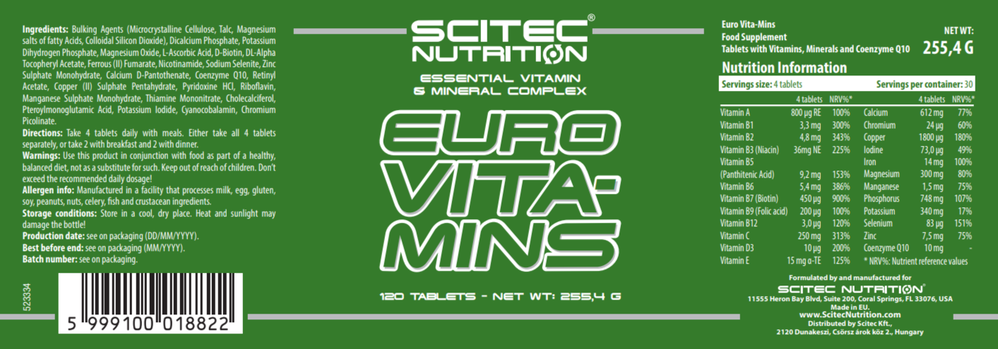 Euro Vita-Mins (120 tab.)