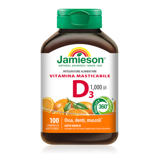 VITAMINA D3 1000 UI MASTICABILE ARANCIA 100 cpr