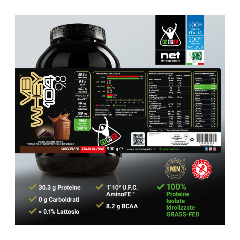 VB WHEY 104 9.8 - Integratore Di Proteine In Polvere Per La Crescita Muscolare